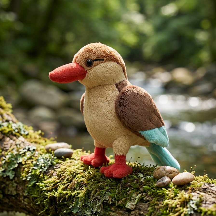 The Brown Hooded Kingfisher Plush Toy